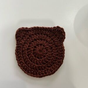 Handmade Brown bear Crochet Coaster